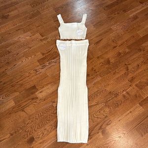 NWT Petal & Pup White Two-Piece Set - size small